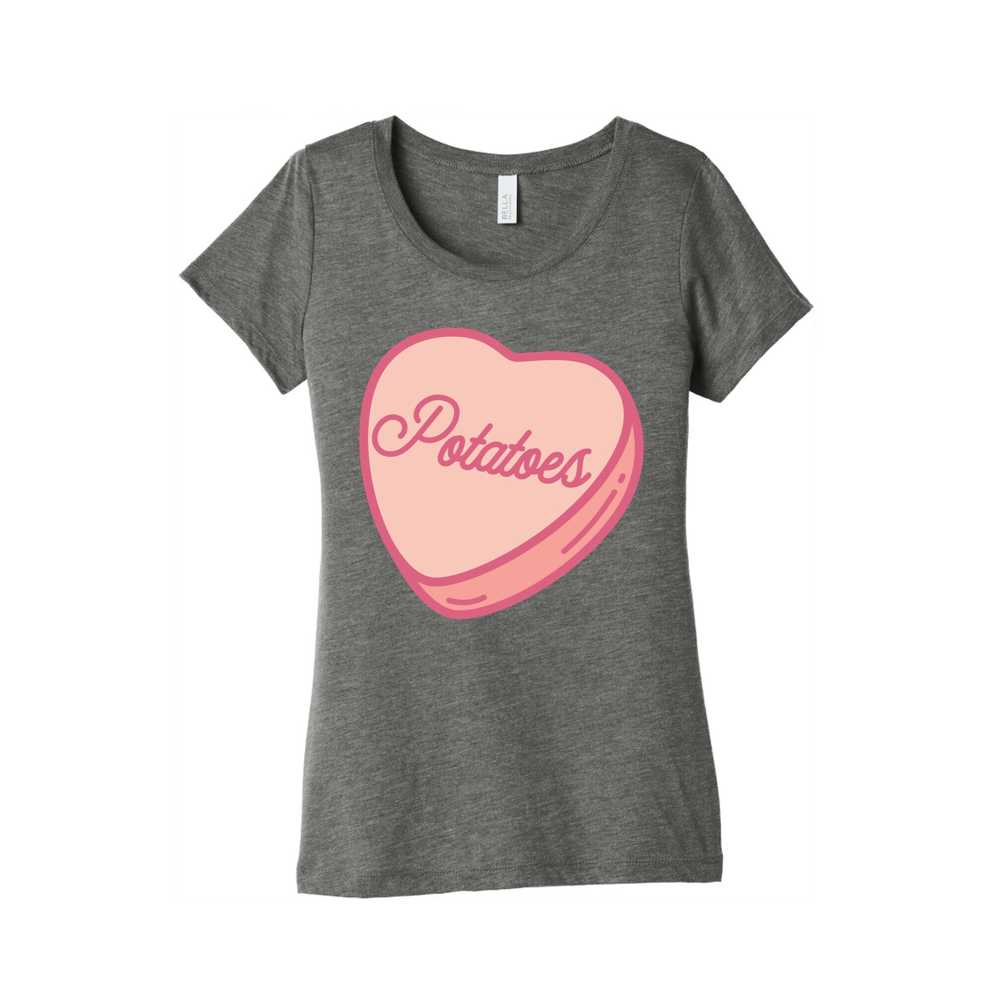 Potatoes Candy Heart Women's Triblend Tee